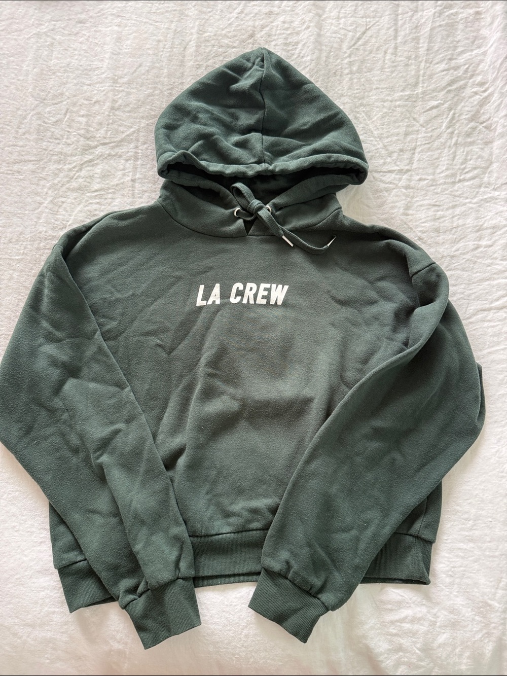 Hunter Green “LA CREW” Pullover Hoodie